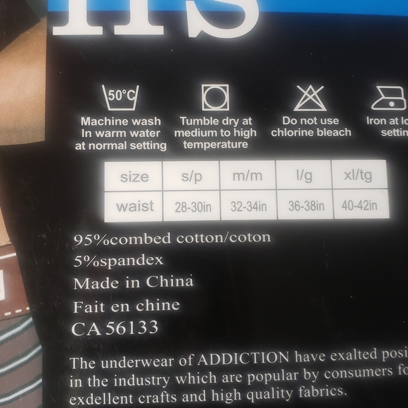 Addiction Mens Underwear 2 Pack - Small - Picture 5 of 9